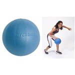 Kit Funcional Bola de Peso Medball 1 Kg Gymnic Original e Bola Overball Azul Gymnic