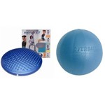 Kit Funcional Bola Overball Gymnic e Disco de Equilibrio 39 Cm