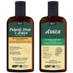 Kit Gel para Massagem: Arnica 200g + Própolis Verde & Arnica 200g BioSoft