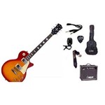 Kit Guitarra Strinberg Les Paul LPS230 + Amplificador + Afinador Digital + Acessórios - CHERRY