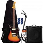 Kit Guitarra Woodstock Tw61 Sunburst Tagima + Cubo + Acessórios