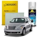 Kit Higienização Limpa Ar Condicionado + Filtro de Ar da Cabine Chrysler PT Cruiser 2005 a 2010