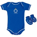 Kit Infantil Torcida Baby Cruzeiro Curto Body+ Pantufa
