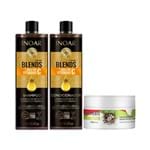 Kit Inoar Shampoo + Condicionador Blends Vitamina C 1000ml Grátis Máscara Coconut 250g