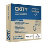 Kit Instalação para Ar-condicionado Split e Inverter 24.000 a 30.000 Btus com Suporte Okity Ce0303g