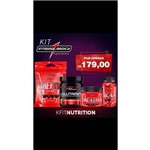 Kit Kfit Nutrition - Whey Morango+ Bcaa + Glutamina + Creatina