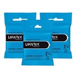 Kit Lovetex Preservativo Lubrificado - 3 Unid.