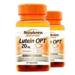 Kit 2 Lutein OPT 20mg Luteína Sundown 30 Cápsulas