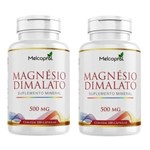 Kit 2 Magnésio Dimalato 200 Cápsulas Melcoprol