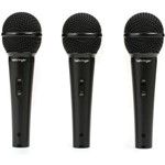 Kit 3 Microfones Dinâm.super-cardióide Xm1800s Vocal Behringer