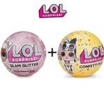 Kit Mini Boneca Lol Glam Gliter + Lol Confetti Pop