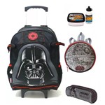 Kit Mochilete Infantil Escolar Star Wars Darth Vader Original Tam Grande