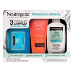 Kit Neutrogena Rotina de Limpeza para Pele Normal ou Seca