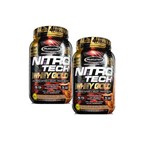 Kit 2 Nitro Tech Whey Gold Muscletech Chocolate Peanut 1,02kg
