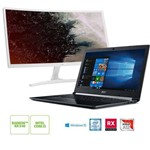 Kit:Notebook Acer A515-41G-1480 AMD A12 8GB 1TB RX540 15.6" Win10 + Monitor Gamer Curvo Acer ED242QR