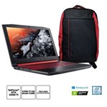 Kit:Notebook Gamer Acer Nitro 5 AN515-51-78D6 Core I7 16GB 1TB 15.6" GTX 1050Ti Win10+Mochila Nitro