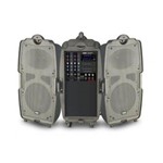 Kit Novik Street Sound V 320W, 2 Caixas de Som + Mixer C/ 4 Canais + 1 Microfone + Controle Remoto -