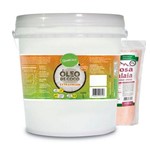 Kit Óleo de Coco Extra Virgem 3 Litros Qualicoco + 1kg de Sal Rosa