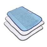Kit Pano de Microfibra - Três Unidades: 2 Limpeza Seca e 1 Limpeza Úmida