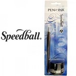 Kit para Caligrafia Speedball Pena e Tinta Preta 94155