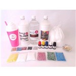 Kit para Fazer Slime-2 Cola,1 Bórax,1 Copo, Isopor + Corante