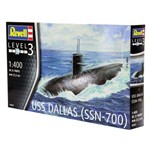 Kit para Montagem Submarino Uss Dallas (ssn-700) Revell 1:400