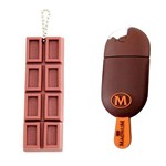 Kit Pen Drive Barra Chocolate + Picolé Magnum