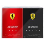 Kit Perfumes Masculino Eau de Toilette Ferrari Scuderia Black 125ml + Ferrari Scuderia Red 125ml