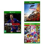 Kit Pes 2019 + Forza Horizon 4 + Super Bomberman R - Xbox One