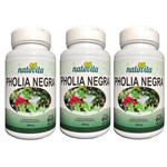 Kit 3 Pholia Negra - Natuvita - 60 Cápsulas