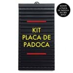 Kit Placa de Padoca-Preta-U
