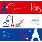 Kit Placas Decorativas Paris La Mer