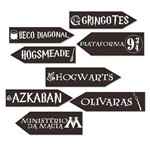 Kit Placas Lugares Harry Potter C/ 08 Unidades