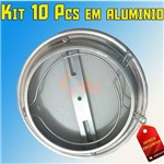Kit Plafonier 10 Peças em Alumínio Embutir Teto / Parede com Garra P/Lustre