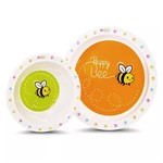 Kit Prato e Tigela Happy Bee - Comtac