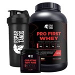 Kit Pro First Whey Protein + Creatina + Shaker