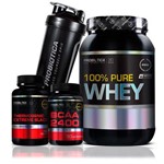 Kit Probiótica Pure Whey + Bcaa 2400 + Thermogenic + Coque