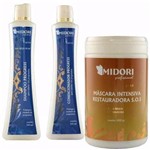 Kit Progress Midori Shampoo Condicionador Máscara 1kg