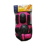 Kit Proteção para Roller ou Skate G Rosa - Bel Sports