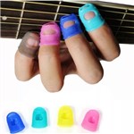 Kit Protetor de Dedo Silicone Dedeira Violão Guitarra Baixo