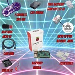 Kit Raspberry3 Fonte Case Cooler Cartão 64 Gb com 11 Mil Jogos