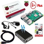 Kit Raspberry Pi 3 Model B+ Plus - Nota Fiscal Cooler 16gb