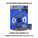 Kit Relação Brandy Dafra Apache 150 Aço 1045