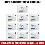 Kit Sabonetes Dove Original com 2 Unds de 90g - Pack com 10 Kit's