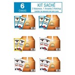 Kit Sachê C/6 (3 Ketchup+2 Maionese+1 Mostarda) 7g Hemmer Alimentos