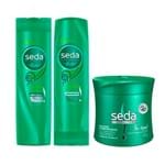 Kit Seda Cachos Definidos Shampoo + Condicionador 325ml + Creme de Tratamento 400g