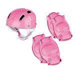 Kit Segurança Proteção Infantil para Skate Patins Patinete - CP02 ROSA