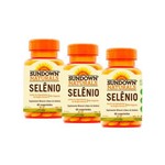 Kit 3 Selênio 34mg - Sundown Vitaminas - 60 Cápsulas