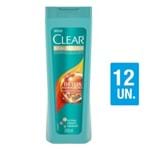 Kit Shampoo Clear Women Anticaspa Detox Antipoluicao 200ml com 12UN