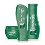 Kit Shampoo, Condicionador e Creme de Tratamento Monange Reconstrução Nutritiva com 350ml